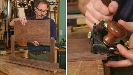 frame-and-panel door with hand tools