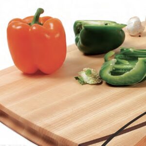 cutting board with peppers