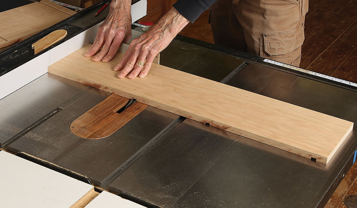 cut three dadoes per side on wood plank